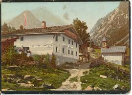 Gasthaus Ranalt mit der alten Kapelle und der &quot;Gletscherstraße&quot;