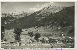Neustift mit Blick auf die Serles (2719m) Jahr 1928