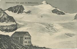 Hildesheimer Hütte (2910m) gegen die Pfaffenschneide