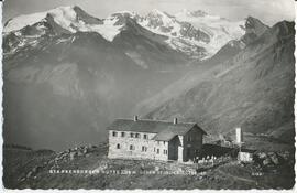 Starkenburger-Hütte (2229m) Blick zum Stubaier Gletscher