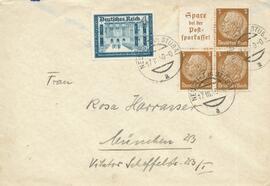 Brief von Neustift nach München "Deutsche Reichsbriefmarken"