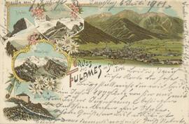Grußkarte aus Fulpmes vom 6.Juli 1901