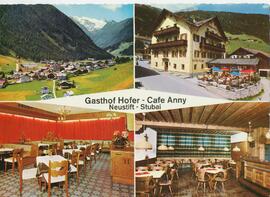 Ansichtskarte Gasthof Hofer mit Cafe Anny