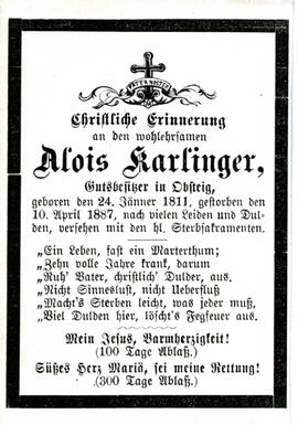 Sterbebild-KarlingerAlois-1887-04-10-V ohne Bild