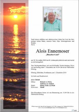 Ennemoser Alois gest 30-11-2018