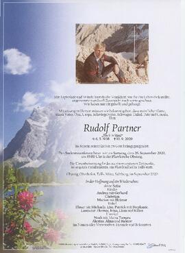 Partner Rudolf geb 1938 gest 10-09-2020