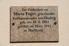Gedenktafel Föger Maria Hartheim 1941 2011-11-06 JMF