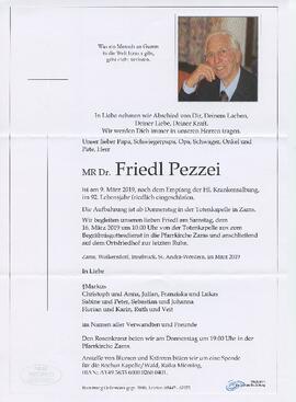 Pezzei Friedl gest 09-03-2019