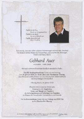 Auer Gebhard geb 1953 gest 14-01-2020