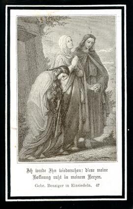 Sterbebild Föger Filomena, geb. Hirn gest. 1886-03-19-R