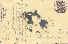Postkarte, Rückseite zu Chr-Obsteig-2071,