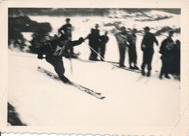 Skifahren, Skiläufer Pirktl Karl bei Skirennen