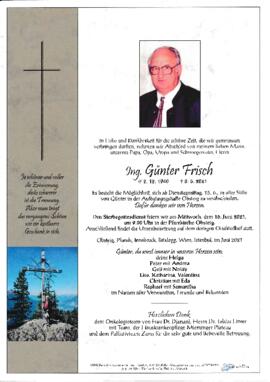Frisch Günter geb 1940 gest 08-06-2021