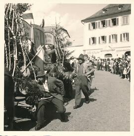 Erntedankfest Imst, Pferdefuhrwerk mit