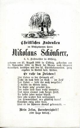 Sterbebild-SchoenherrNikolaus-1884-11-30-V