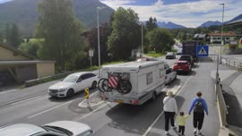 B 189 Verkehr Stau 2023-08-08 Video JMF