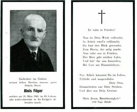 Sterbebild Föger Alois1965 03 18 V