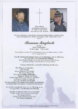 Muglach Roman geb 1949 gest 16-05-2023
