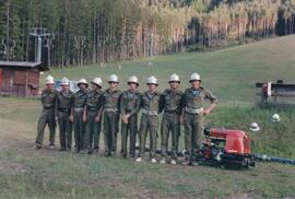 Feuerwehr, Männer in Uniform, Grünberglift