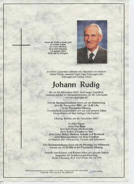 Rudig Johann gest 20-11-2007