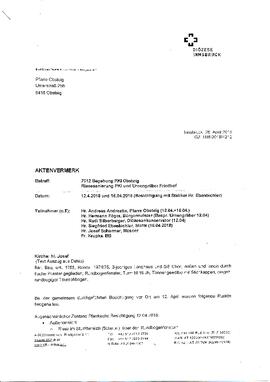 Pfarrkirche Obsteig Begehung 2018-04-12