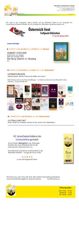 Bibliothek Newsletter 2-2011