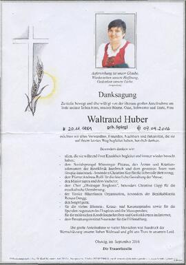Huber Waltraud geb Spiegl geb 1959 gest 07-09-2016