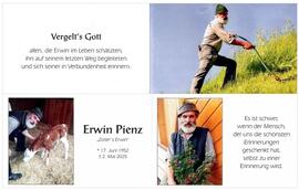 Pienz Erwin - Dank