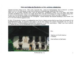 Daten zum Geläute der Pfarrkirche Oetz und der Außenkirchen
