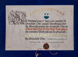 Ehrenurkunde