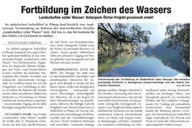 Fortbildung im Zeichen des Wassers