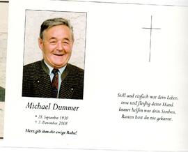 Sterbebild Michael Dummer