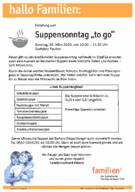Familienverband, Suppensonntag "to go"