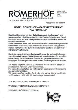 Familie Schastok führt das Hotel Römerhof