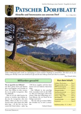 Patscher Dorfblatt 01-2012
