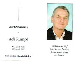 Sterbebild Adi Rumpf