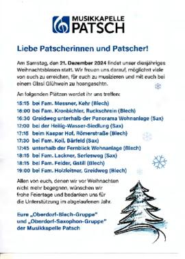 Musikkapelle Patsch: Weihnachtsblasen