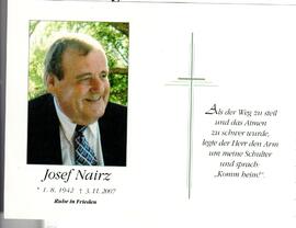 Sterbebild Josef Nairz