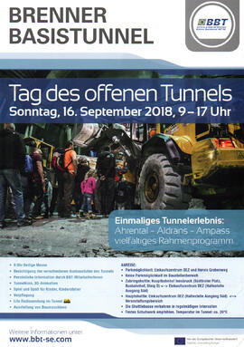 Brennerbasistunnel, Tag des offenen Tunnels