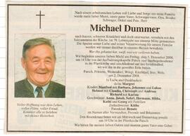 Todesanzeige Michael Dummer