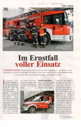 Feuerwehr Patsch, Im Ernstfall voller Einsatz