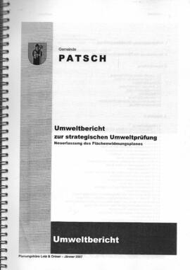 Gemeinde Patsch, Umweltbericht zur strategischen Umweltprüfung, Neuerlassung des Flächenwidmungsp...