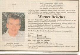 Todesanzeige  Werner Reischer