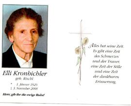 Sterbebild Elli Kronbichler