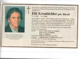 Todesanzeige Elli Kronbichler