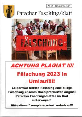 Patscher Faschingsblatt