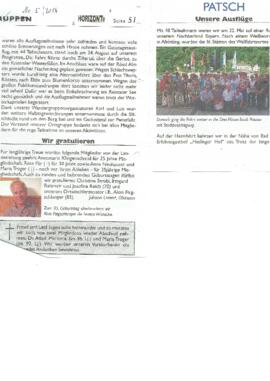 Horizonte, Zeitung des Tiroler Seniorenbundes, Nr. 5/2014, Bericht über die Ortsgruppe Patsch