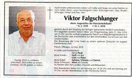 Sterbebild Viktor Falgschlunger, 8.2.1939 - 18.5.2018