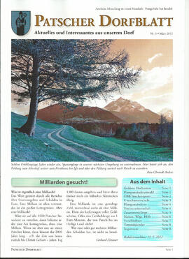 Patscher Dorfblatt Nr. 1, März 2012
