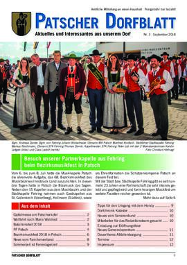 Patscher Dorfblatt 03-2018